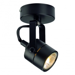 SLV SPOT 79 230V wall and ceiling, luminaire, black, GU10, max. 50W