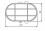 Bulkhead fixture Kanlux HERMI 7063NB - technical drawing