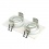 SLV NEW TRIA II GU10 downlight, rectangular, matt white, max. 2x 50W, incl. retaining