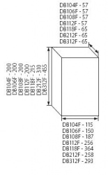 Switchgear on DIN rail Kanlux DB118F 1X18P/FMD - technical drawing