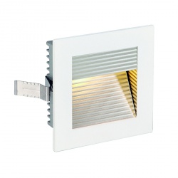 SLV FRAME CURVE LED recessed luminaire, square, matt white, warmwhite LED