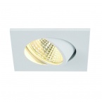 NEW TRIA LED 3W DL SQUARE SET, downlight, matt white, 3W, 38°, 3000K, incl. driver
