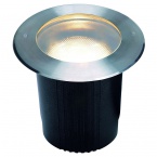  DASAR 215 UNI recessed ground luminaire, round, stainless steel 316, E27, max. 80W, IP67